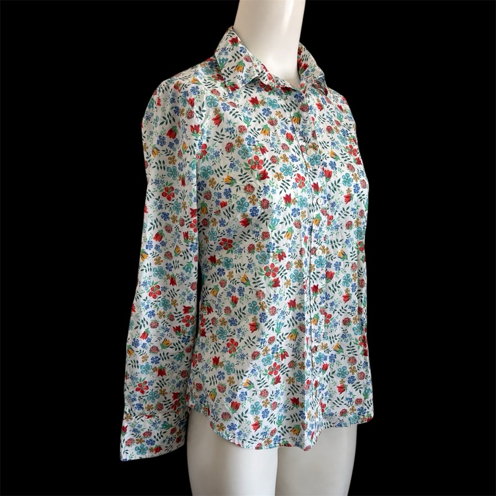 J.CREW Size 2 Liberty perfect shirt in Edenham floral Style G4375 - Picture 2 of 10
